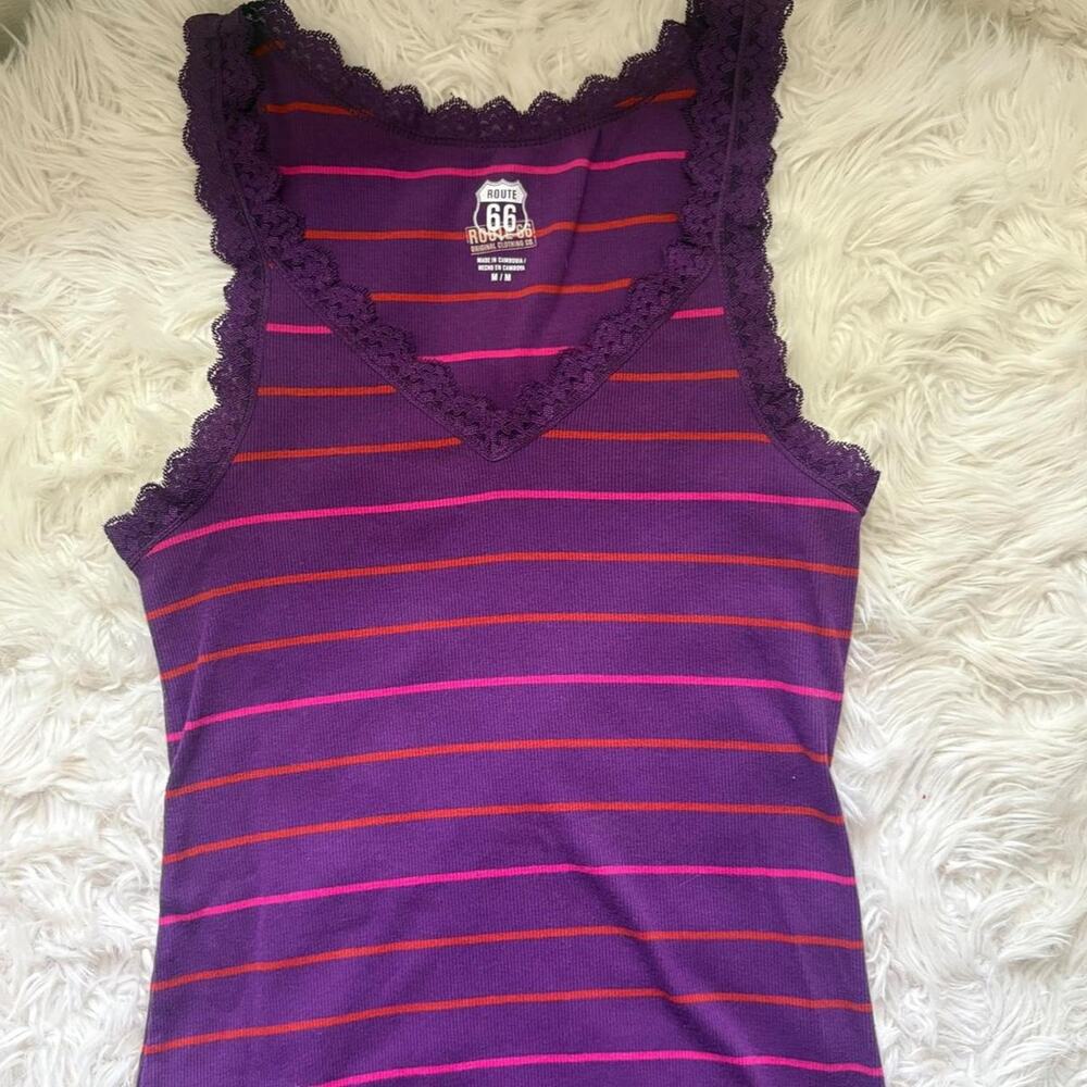 Route 66 y2k lace trim
